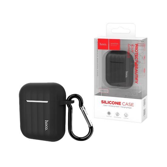 Silicone Case Hoco WB10 For Airpods 1/Airpods 2 Black